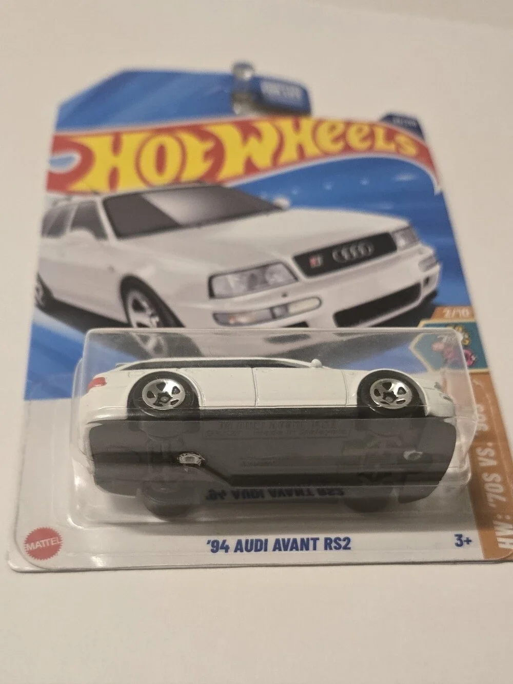 1994 Audi Avant RS2 Hot Wheels HW 70s vs 90s 2/10 White Diecast